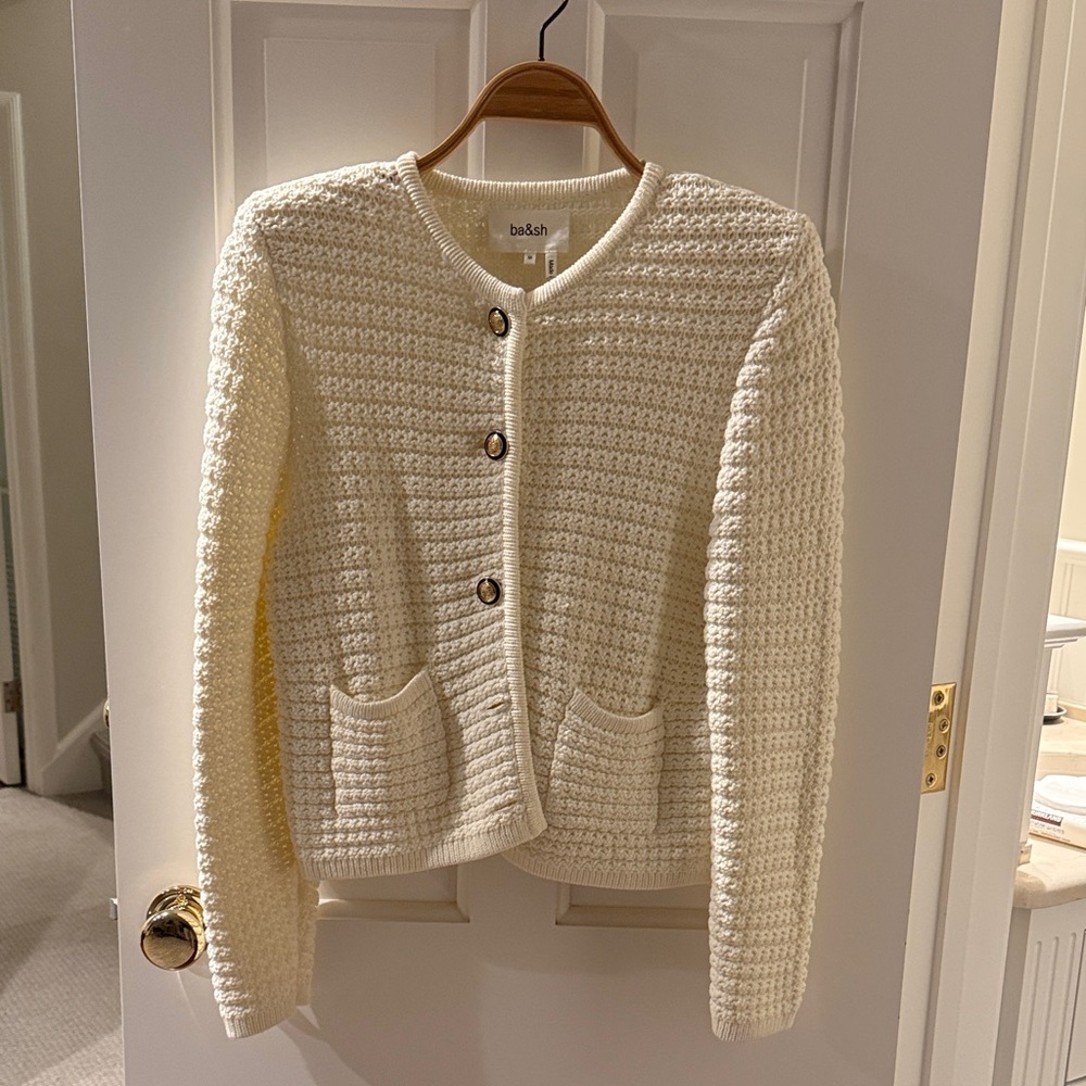 Ba&sh Ivory Gaspard Cardigan